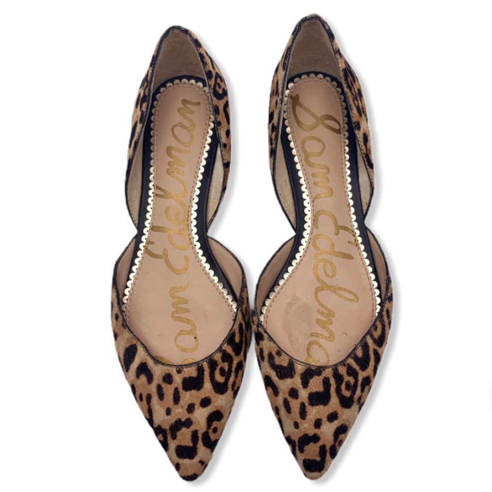 SAM EDELMAN Rodney d'Orsay Flats Cheetah Fur